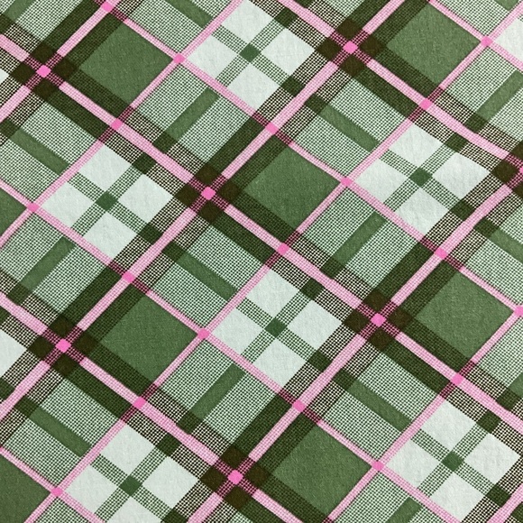 7 piece craft fabric pack florals plaid checkered designs Spring Summer - Picture 2 of 8